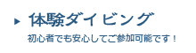 体験ダイビング～初心者での安心してご参加いただけます！～